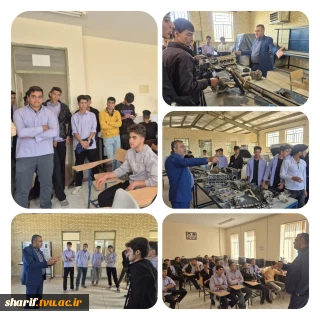 بازدید دانش آموزان دبیرستان ابوذر از آموزشکده شریف ابرکوه