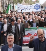 حضور کارکنان، اساتید و دانشجویان دانشکده ملی مهارت شریف ابرکوه در راهپیمایی ۲۲ بهمن 4